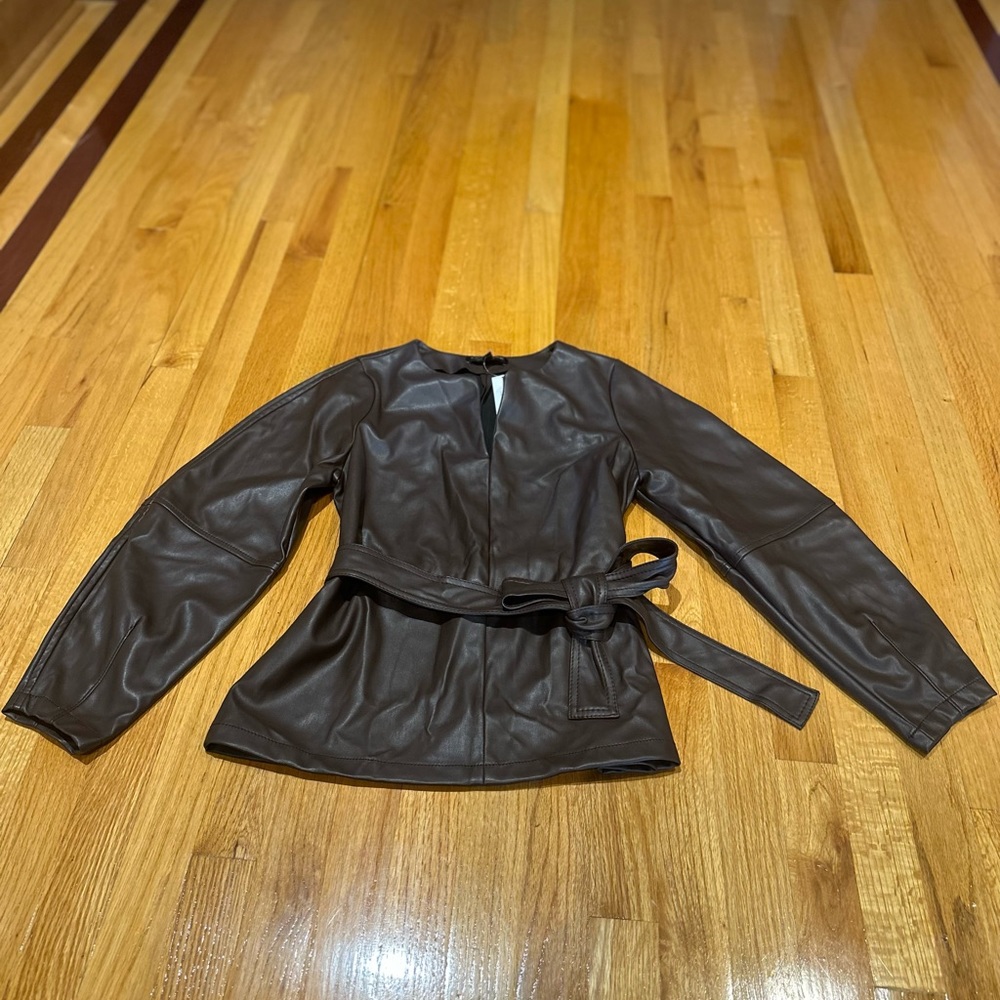 CASALE VEGAN LEATHER TOP